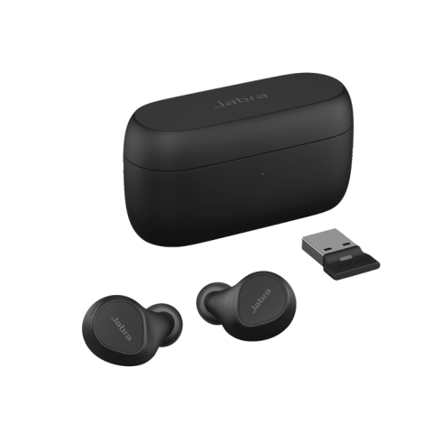 Jabra Evolve2 Buds, USB BT dongle and charging case